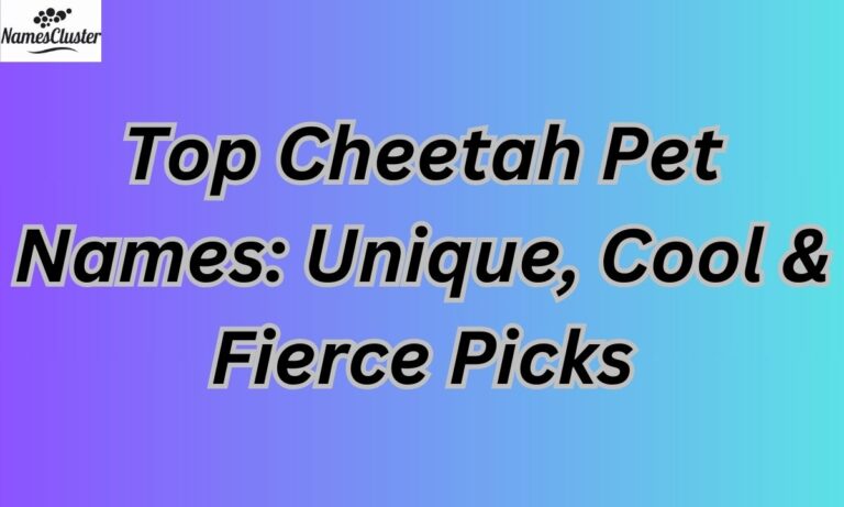 Top Cheetah Pet Names: Unique, Cool & Fierce Picks